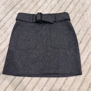 Sezane Gray Wool mini Skirt